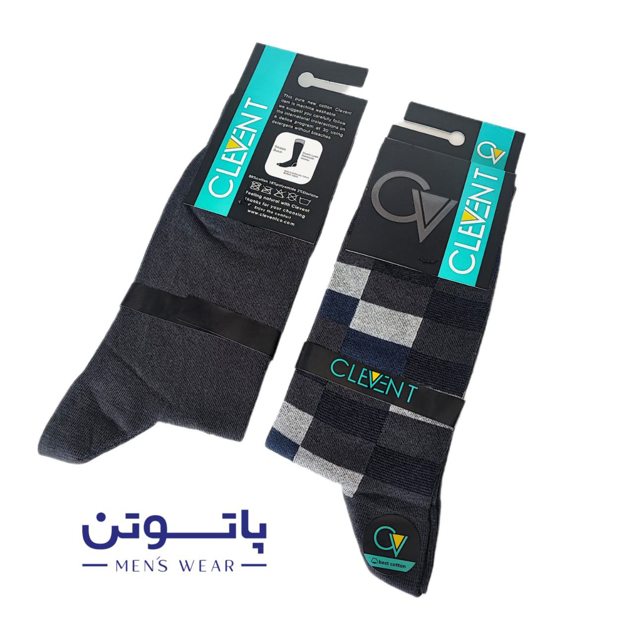 جوراب مردانه ساقدار طرحدار کلونت - Clevent c1217 - تصویر 2