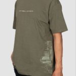 تیشرت مردانخ قواره دار چاپی - مدل City